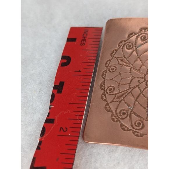 Copper etched pendant bail on back. Will accommodate a 1/4"Cord or chain NWT - Picture 2 of 5